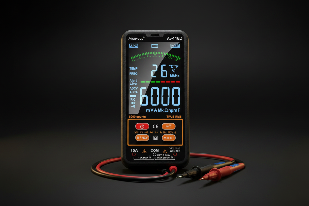 Motora AS-118D Digital Multimeter slim premium shot