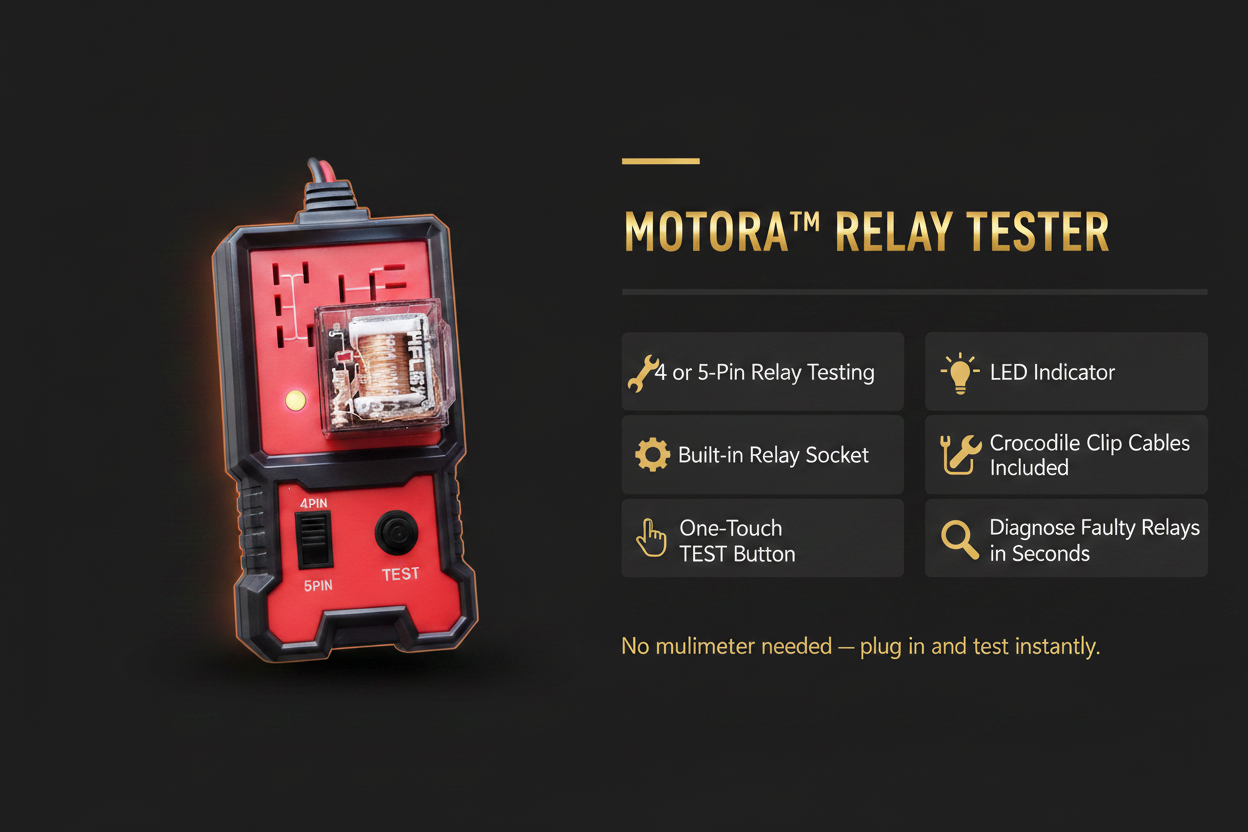 Motora Relay Tester - Fixed Side Panel